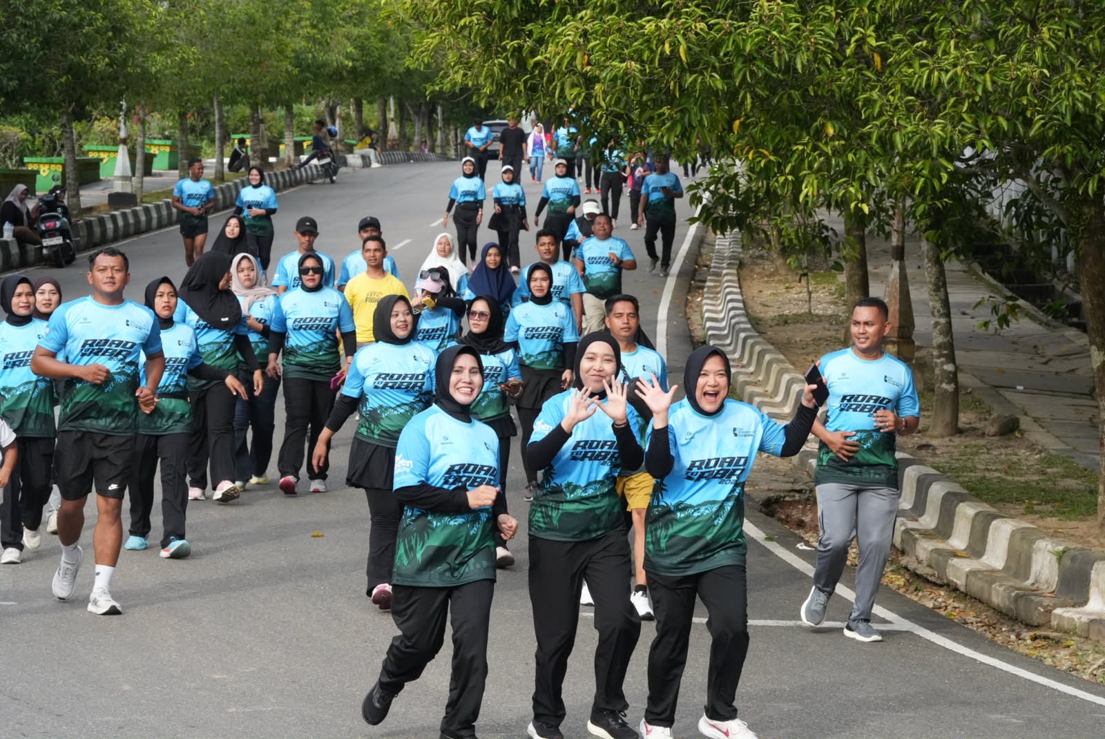 Sambut Hari Bhayangkara ke-80, Polres Rohul Dukung Riau Bhayangkara Run 2026 dan Gaungkan Semangat Green Policing